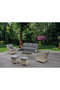 Hanah Home Conjunto de Jardín Rondi Gris Oscuro y Miel